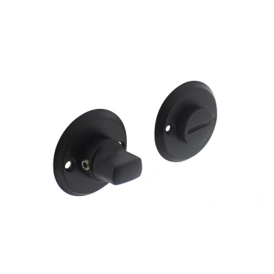 Afbeelding van Intersteel Toiletgarnituur Messing Zwart 8mm Ø50X5mm