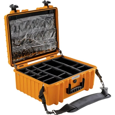 Afbeelding van B &amp; W International Outdoor koffer outdoor.cases Typ 6000 32.6 l (b x h d) 510 215 419 mm Oranje 6000/O/MED