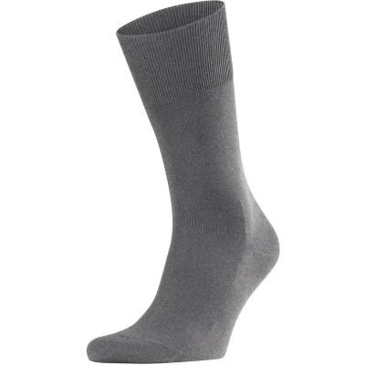 Afbeelding van Falke heren Climawool sokken in scheerwolblend de kleur Grijsmele, maat: 41/42