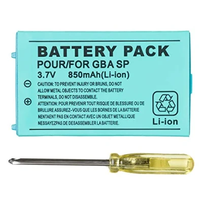 Afbeelding van OSTENT Oplaadbare lithium ion batterij van 850 mAh + gereedschapsset voor Nintendo Game Boy Advanced GBA SP console
