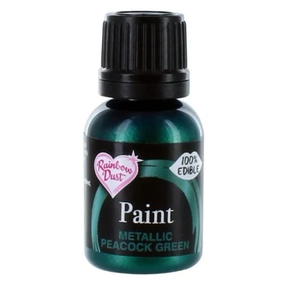 Afbeelding van RD Metallic Food Paint Peacock Green 25ml