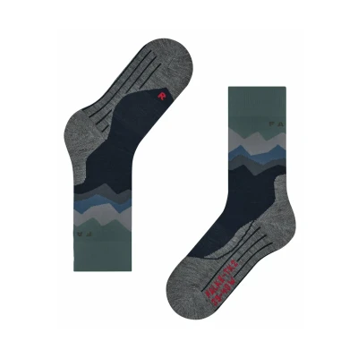 Afbeelding van Falke TK2 Crest Wandelsokken Heren Donkerblauw Maat 39/41