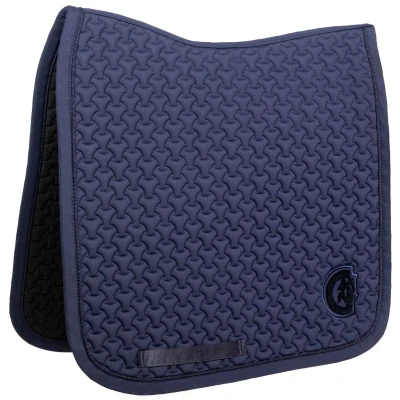 Afbeelding van Kentucky Zadeldekje Plaited 3D Logo Dressuur Navy Full