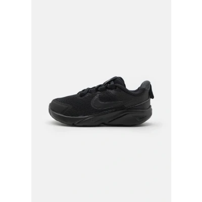 Afbeelding van Nike Performance STAR Runner 4 Unisex Hardloopschoenen competitie voor kinderen, Maat: 21, Black/racer blue/summit white/green strike