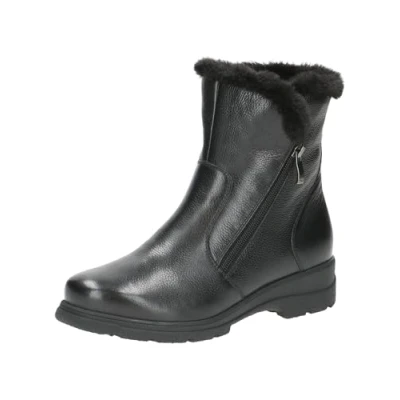 Afbeelding van CAPRICE Damen Winterstiefel ohne Absatz mit Reißverschluss Gefüttert, Schwarz (Black Nappa), 38 EU