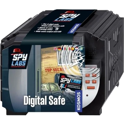 Afbeelding van Kosmos 617271 Spy Labs Incorporated Digital Safe, bescherm je geheimen met een code en spraakalarm, detectief speelgoed voor kinderen, meertalige instructies in DE, EN, F, IT, ES, NL, M