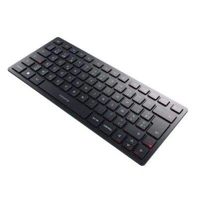 Image de CHERRY KW 9200 MINI Clavier sans fil 2.4 GHz, Bluetooth 5.0 QWERTY Espagnol commutateur : SX noir