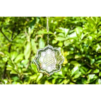 Afbeelding van Levensbloem windspel lotus 15 cm