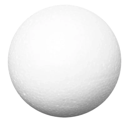 Afbeelding van Ideeën met piepschuimballen, voor het maken van pailletten, servettechniek, vilt, knutselen, Ø 8 cm, 5 stuks