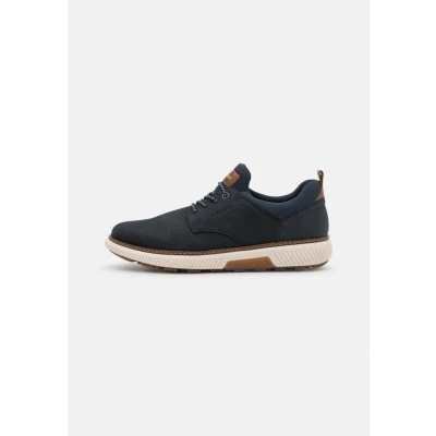 Afbeelding van Rieker Sportieve veterschoenen, Heren, Maat: 43, Pazifik/navy/lake/amaretto Leer en textiel