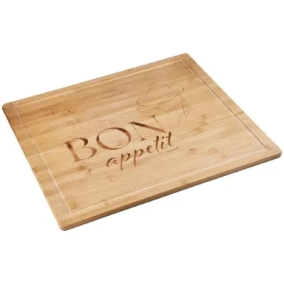 Afbeelding van KESPER Bufferplaat/afdekplaat voor fornuis, materiaal: bamboe, afmetingen: 56 x 50 4 cm, houtdikte: 1,6 kleur: bruin 58597 13