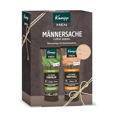 Afbeelding van Kneipp Cadeauset voor heren, 2 in 1 douches mannen van volledige grootte, wellnesscadeau mannen, Men: mannenverzorging met natuurlijke vaardigheden, x 200 ml