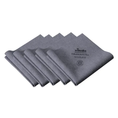 Afbeelding van Vileda Professional Purmicro Active Max XL autowasdoeken, grijs, 5 stuks