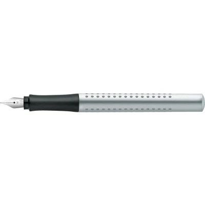 Afbeelding van Faber Castell Fc 140900 Vulpen Grip 2011 Zilver M