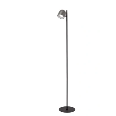 Afbeelding van Lucide SKANSKA RECH Oplaadbare Vloerlamp Binnen/Buiten Accu/Batterij Ø 23 cm LED Dimb. CCT 1x3W 3000K/6000K IP44 Grijs ijzer