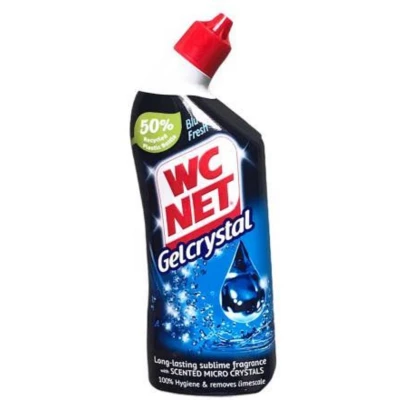 Afbeelding van WC Net Toiletreiniger Gel Crystal Blue Fresh Anti Kalk 750 ml 1 stuks