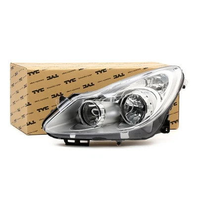 Afbeelding van TYC 20 1154 15 2 Koplampen Links H7, H1 voor rechtsrijdend verkeer Zonder elektro motor OPEL: Corsa D Hatchback
