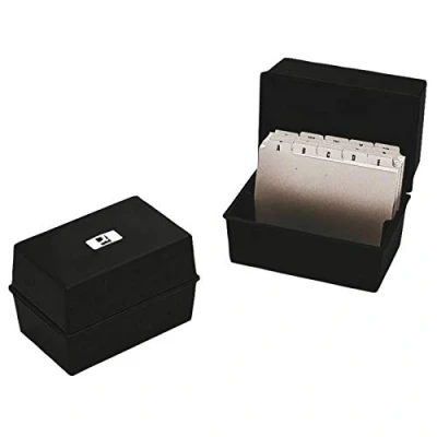 Afbeelding van Q Connect KF10010 indexbox, 152 x 102 mm, zwart