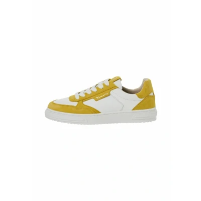 Afbeelding van Tamaris Sneakers laag, Dames, Maat: 36, Yellow Leer en imitatieleer
