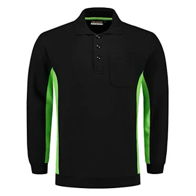 Afbeelding van Tricorp Polosweater Zwart/Groen Maat 4XL