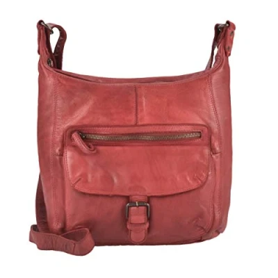 Afbeelding van Bear Design Anna Leren Schoudertas Rood