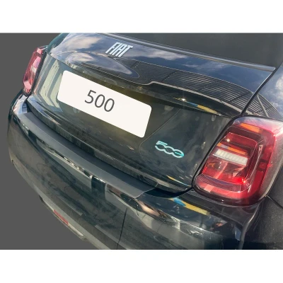 Afbeelding van ABS Achterbumper beschermlijst passend voor Fiat 500e 2020 Zwart
