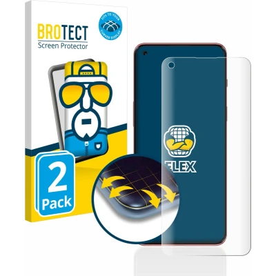Afbeelding van BROTECT Screenprotector voor OnePlus Nord 2 5G Folie Beschermfolie transparant volledig dekking (2 Stuks)