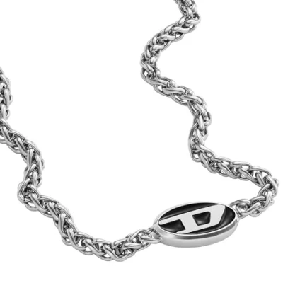 Afbeelding van Diesel Ketting silvercoloured, Heren, Maat: One Size, Silver coloured