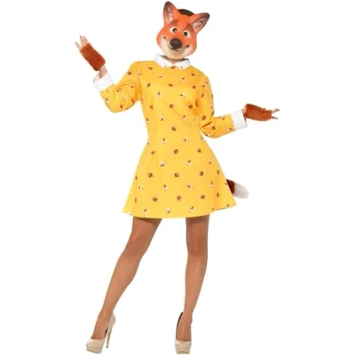 Afbeelding van Wolf &amp; Vos Kostuum Foxy Mevrouw Small Carnavalskleding Verkleedkleding