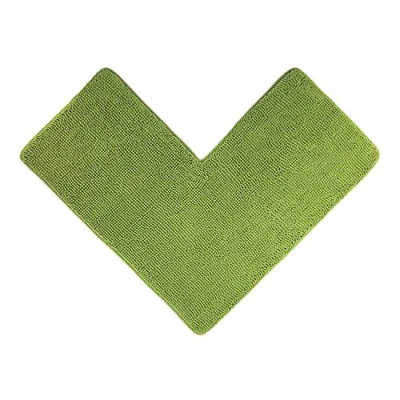 Afbeelding van WohnDirect Badmat, 50 x 100 cm, groen, antislip, absorberend en zacht, modulaire sets badkamertapijten