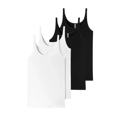 Afbeelding van Schiesser 4 PACK Hemd, Dames, Maat: 36, Schwarz weiss