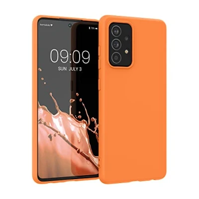 Afbeelding van kwmobile telefoonhoesje geschikt voor Samsung Galaxy A52 / 5G A52s Hoesje smartphone Back cover in fruitig oranje