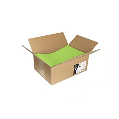 Afbeelding van Clairefontaine 7055C doos met 200 zelfklevende hoezen, los formaat 22,9 x 32,4 cm 120 g kleur mintgroen uitnodigingen voor evenementen en overeenstemming serie pollen premium papier glad