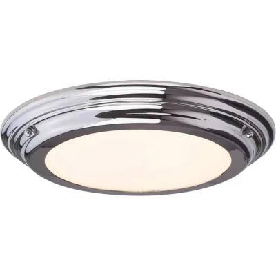 Afbeelding van Landelijke Plafondlamp Steady Lighting Metaal Landelijk Integrated LED L: 36.1cm Voor Binnen / Woonkamer Eetkamer Zilver