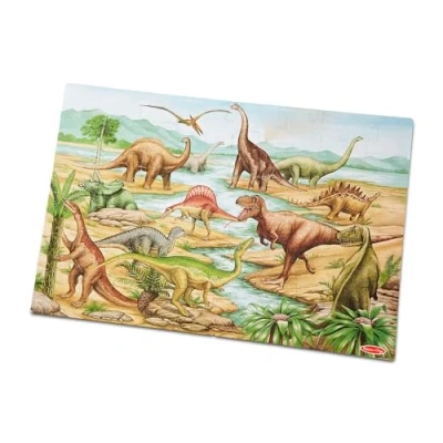 Afbeelding van Melissa &amp; Doug Dinosaurus Vloerpuzzel 48 pcs