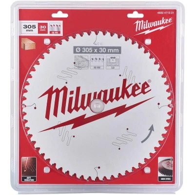 Afbeelding van Milwaukee Zaagblad 305x3.0 Asgat 30 Mm Voor Hout (60 Tanden)