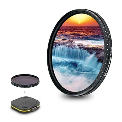 Afbeelding van JJC Variabele ND2 ND2000 ND filter voor Canon EF 17 40mm F4L 24mm F1.4L II 24 105mm IS Sony FE F4 85mm F1.4 en andere 77mm lenzen