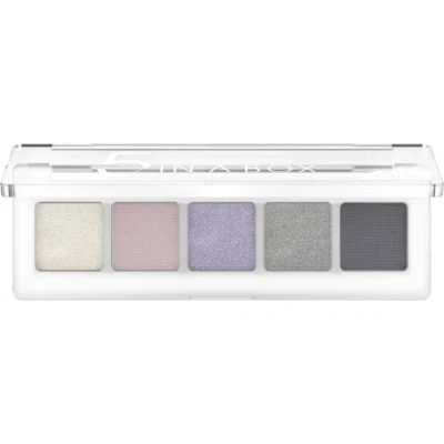 Afbeelding van Catrice 5 In A Box Mini Oogschaduw Palet #080 Diamond Lavendel Look Meerkleurig, tinten Paars met Intense Oliën Mat Metallic Shimmer Veganistisch Zonder Nanodeeltjes (4 g)