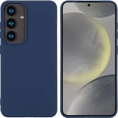 Afbeelding van imoshion Hoesje Geschikt voor Samsung Galaxy S25 Siliconen Color Backcover Donkerblauw