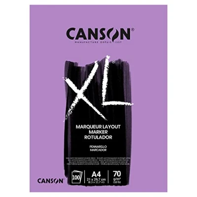 Afbeelding van Tekenblok Canson XL Marker A4 70gram 100vel