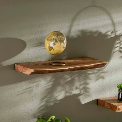 Afbeelding van Hoyz Wandplank Edge 60cm Breed Bruin Acaciahout