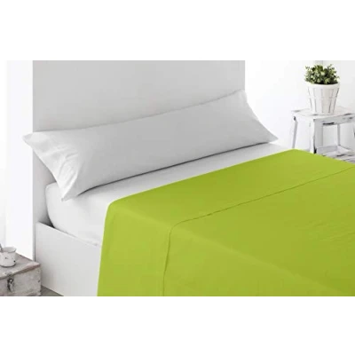 Afbeelding van Miracle Home Verstelbaar bovenlaken, zacht en comfortabel, katoen 50% polyester, pistache, bed van 105