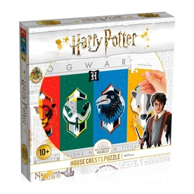 Image de Puzzle Winning Moves Harry Potter House Crests 500 pièces