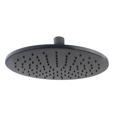 Afbeelding van Wiesbaden Caral hoofddouche rond 25 x 0,8 cm mat zwart