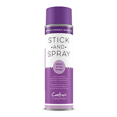 Afbeelding van Crafter&#039;s Companion Stick &amp; Spray lijmspray voor unmounted stempels (Paarse Bus)
