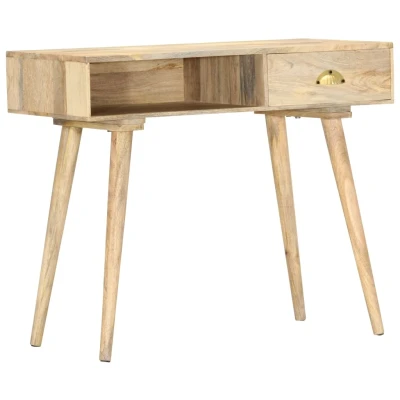Afbeelding van Wandtafel 90x45x75 cm massief mangohout