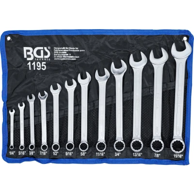 Afbeelding van BGS Steekringsleutelset inches 1/4&quot; 15/16&quot;, 12 delig