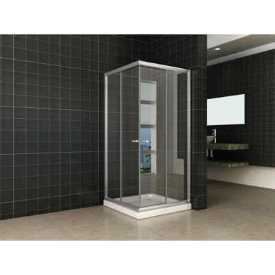 Afbeelding van Xellanz Eco hoekinstap douchecabine 5mm 800x800x1900 helder glas