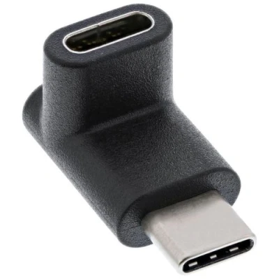 Image de Adaptateur InLine® USB 3.1, type C mâle à femelle, coudé haut / bas (Gen.2)