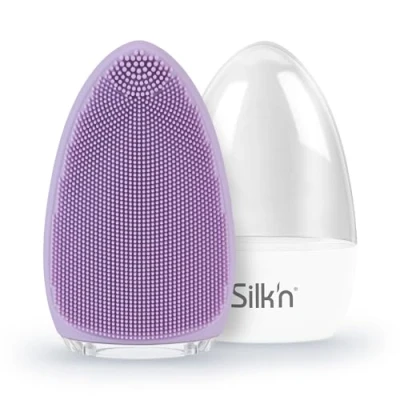 Afbeelding van Silk&#039;n Elektrische Gezichtsreiniger Bright Gezichtsborstel Diepe reiniging en massage van de huid Lila